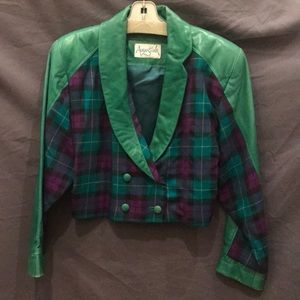 Cropped Leather Jacket from Spain.